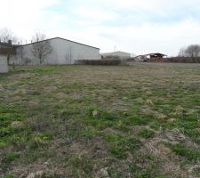 Vue de notre terrain