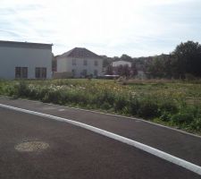 Vue de notre terrain