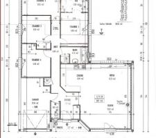 Voici le 1er plan de la maison avec quelques modifications.