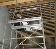 16/05/11 : Placo - échafaudage pour plafond rampant