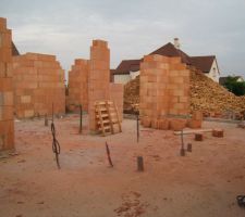 élévation des murs du RDC