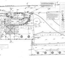 Plan d'implantation de la maison sur le terrain