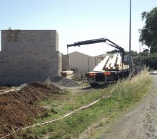 Livraison de la charpente