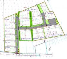 Plan du futur lotissement 
nous avons r&eacute;serve le lot num&eacute;ro 5