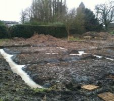 Les fondations coulées.