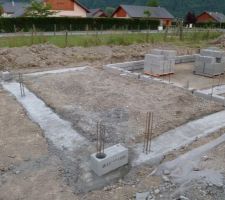 Fondations du garage