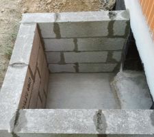 R&eacute;alisation de l'entr&eacute;e du vide sanitaire