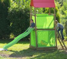 Début d'installation du portique