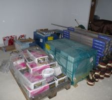 Livraison des carrelages, parquets, peintures, !!!!