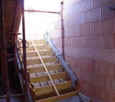 Coffrage de l'escalier