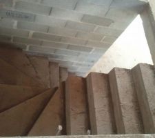 Escalier vu de l'étage