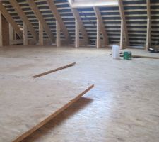 Pose du plancher OSB