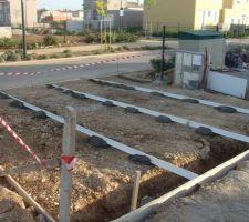 Terrassement pour la dalle béton