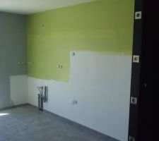 Espace cuisine peint