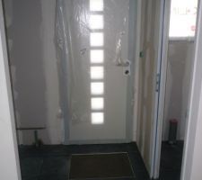 Emplacement paillasson dans carrelage