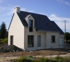 Enduit terminé =) Parex lanko g00 blanc naturel