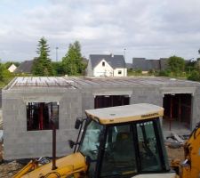 Vue g&eacute;n&eacute;rale pr&eacute;paration dalle &eacute;tage