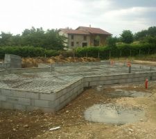 Preparation avant la dalle