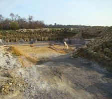 Les évacuations vu de l'avant du chantier