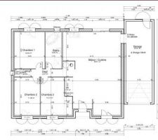 Voici le plan définitif de notre maison.

Les modifs permis ont normalement été déposées en Mairie hier soir.

Plus qu'à prendre notre mal en patience...