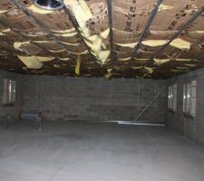 Début isolation du plafond