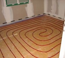 Le circuit de chauffage dans une chambre