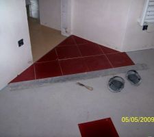 La salle de bain se dessine