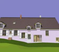 Projet final pour la façade SUD.