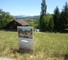 Le fameux panneau de permis de construire