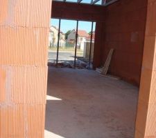 Porte de service du garage