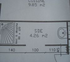 La salle d'eau de la suite parentale