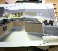 Implantation de ma cuisine le coloris n est pas bon par contre