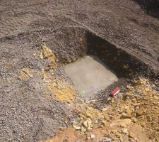 Surtout pas oublier l'emplacement pour la fosse de relevage des eaux usées