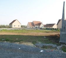 Notre terrain et le mur de notre voisin