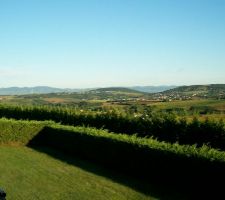 Belle vue sur la vallée de la Sévenne et des Monts du Lyonnais