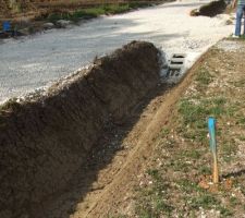 Noue de r&eacute;tention