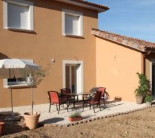 Terrasse provisoire (2-3 ans) en balthazar