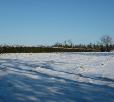 Premiere photo du terrain sous la neige