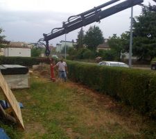 Livraison du placo.