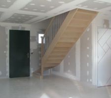 Autre vue de l'escalier, cela change la pièce