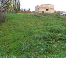 Terrain vue d'en bas cet hiver