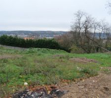 Terrain vue du dessus cet hiver