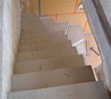 Escalier décoffré