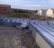 Plancher en cours de réalisation