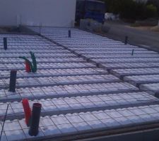 Plancher en cours de réalisation