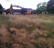 La pelle est deja sur place !