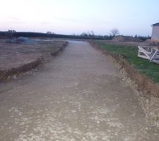 Decaissement du chemin