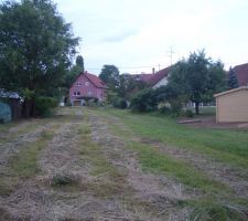 Terrain nettoyé vu du fond