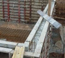 Coffrage murs sous-sol