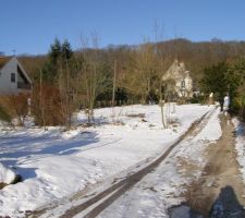 D&eacute;frichage fini depuis quelques semaines, et un beau terrain sous la neige!